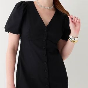 J. Crew Button Up Puff Sleeve Mini Dress, 16